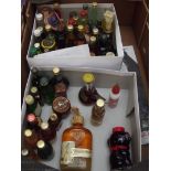 Collection of miniatures, whiskies etc