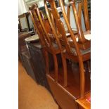 Mahogany dining table and 4 chairs