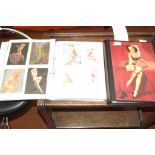 Two folders of 1930-1940-1950's pin-up girls