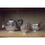 Silver plated 3 piece coffee set