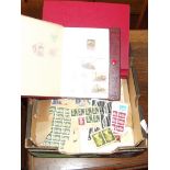 2 stamp albums and loose stamps