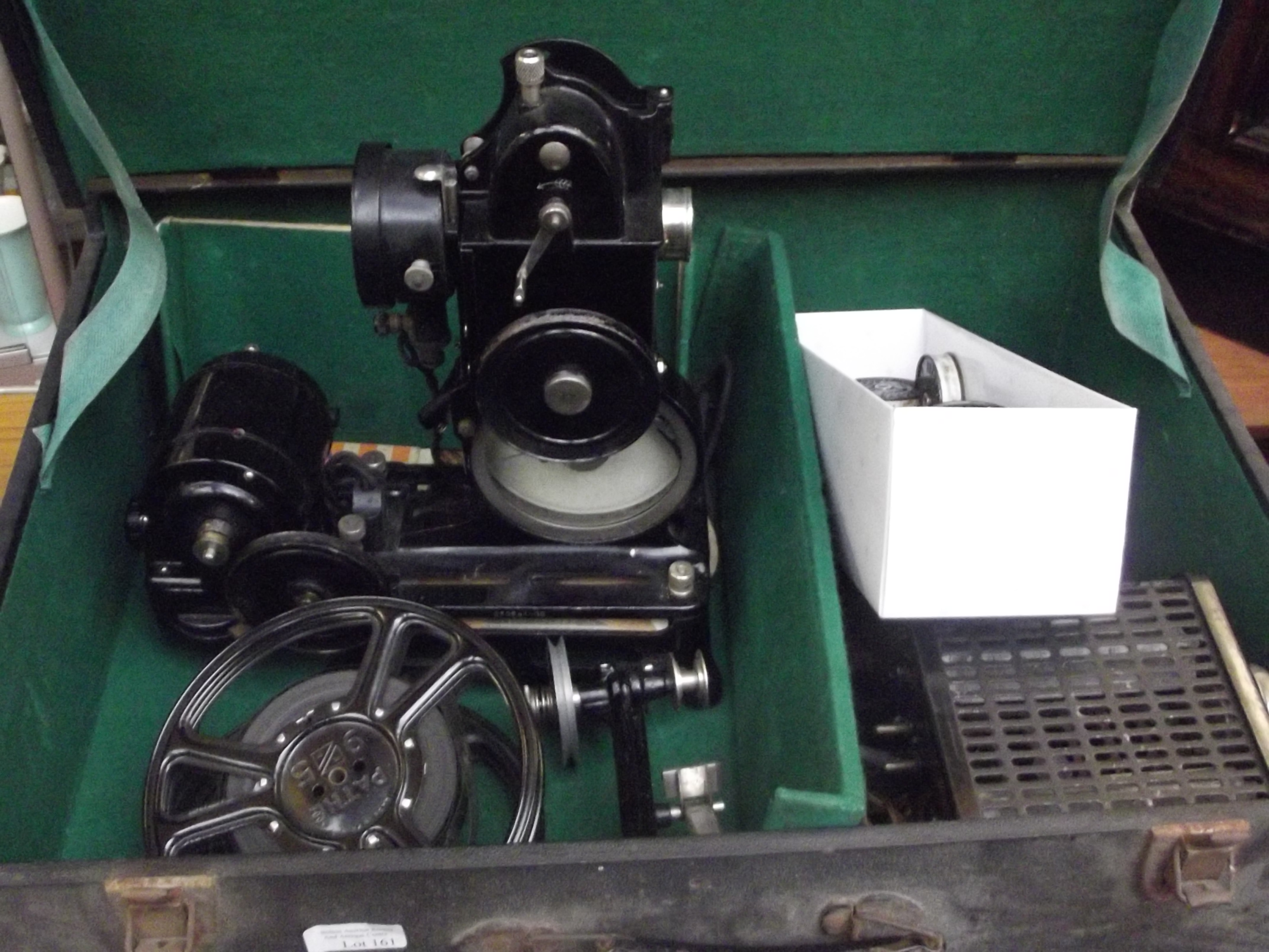 Pathestope projector and reels