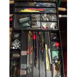 Galaxy box full of fishing equipment