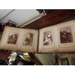 Victorian leather bound photo album