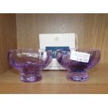 2 Caithness glass dishes