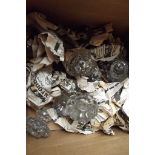 Box of Victorian glass handles