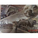 Framed montage print 'The History of Steam'