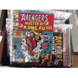 Collection of approximately 60 Avengers comics dat