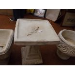 Stoneware bird bath