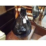 Bulbous art glass vase by LSA International