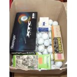 Quantity of golf balls to include dominoes and oth