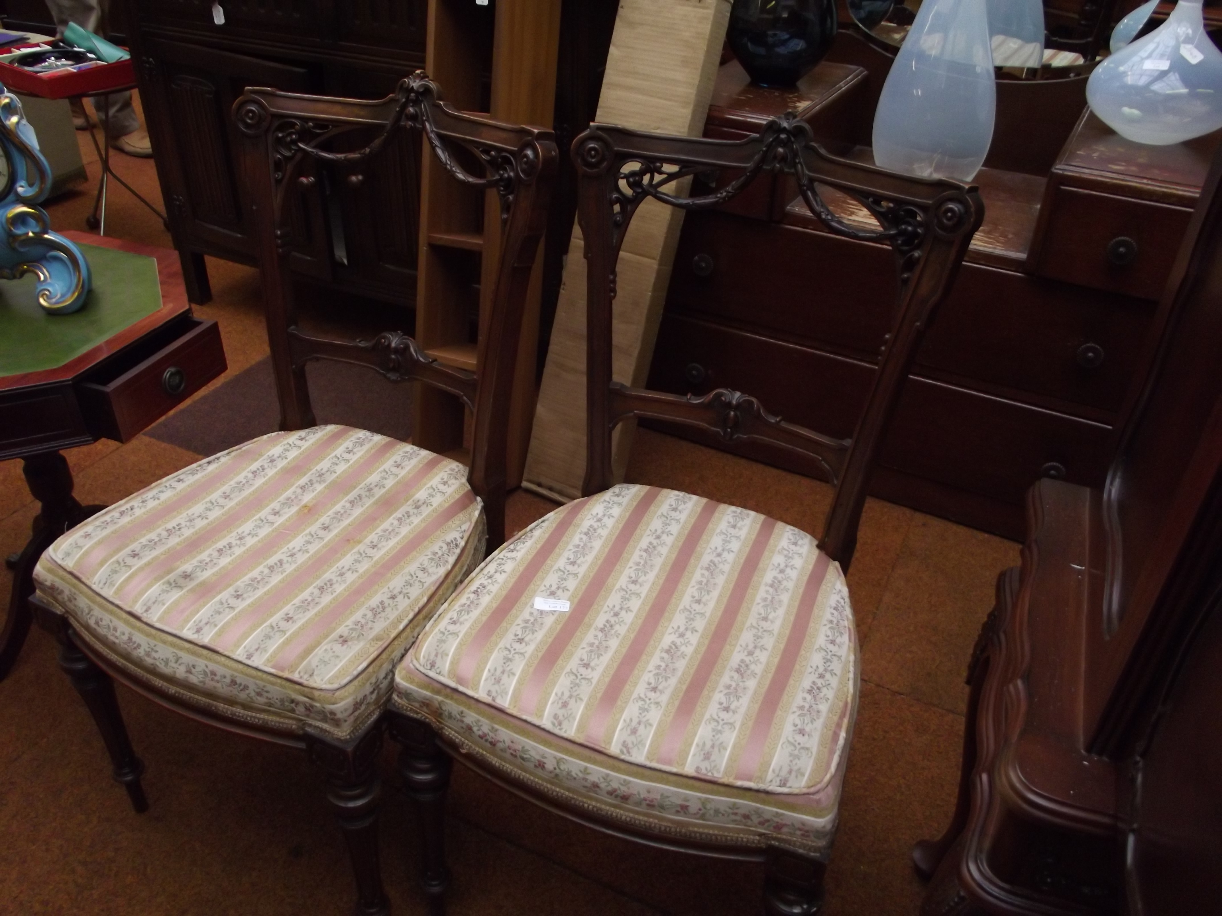 Pair of Edwardian chairs