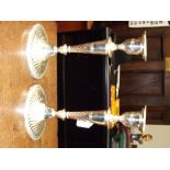 Pair of good quality silver plated candlesticks