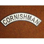 Cast iron Cornishman sign
