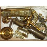 Assorted to brassware to include trench art