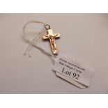 9 ct gold crucifix pendant