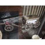 Silver plated gun carriage by Drew & Sons, Piccadi