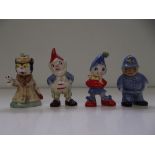 Set of four Wade Whimsies, Noddy, Big Ears, P.C. P