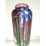 Vandermark merritt studio glass vase. Signed - 18c