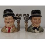 Two Royal Doulton character jugs comprising Stan L