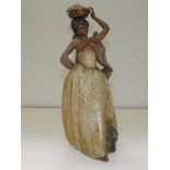 Lladro stoneware figure of a lady, modelled with b