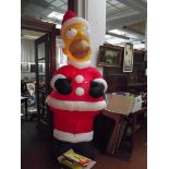 8ft self-inflating and illuminating Homer Simpson