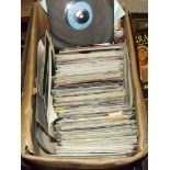 Large collection of 7" single records