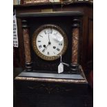 Victorian Belgian slate mantel clock