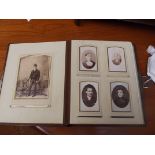 Leather bound Victorian photograph album