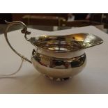Small Edwardian silver cream jug, Birmingham hallm