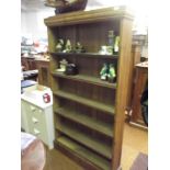 Stained pine bookcase