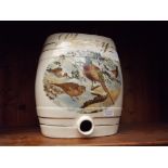 Large early ceramic Sherry barrel