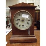 Early 20th century oak cased mantel clock