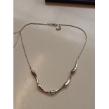 Cased 925 silver Jasper Conran neckclace
