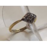 18 carat gold diamond cluster ring