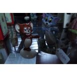 Beswick Jerry figure together with a large Wade fi