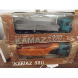 Two Kamaz collectable trucks