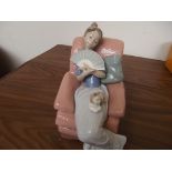 Nao figure, girl in armchair