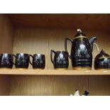 Mintons Solano ware Isis pattern coffee set