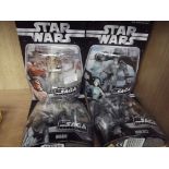 Collection of 4 Star Wars figures, the saga collec