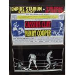 Sir Henry Cooper signed photograph and poster with