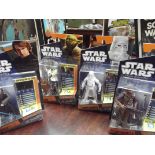 Collection of 4 Star Wars figures, The Saga collec