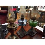 3 early oil lamps