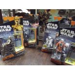 Collection of 4 Star Wars figures, The Saga collec