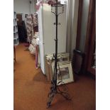 Wrought iron adjutable standard lamp