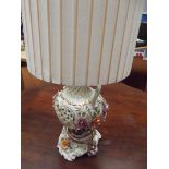 Capodimonte style table lamp