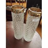 Pair of glass vases