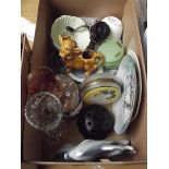 Mixed box of glass and ceramics