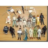 16 Star Wars figures from the 1970/80's