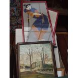 Various prints, pictures and paintings